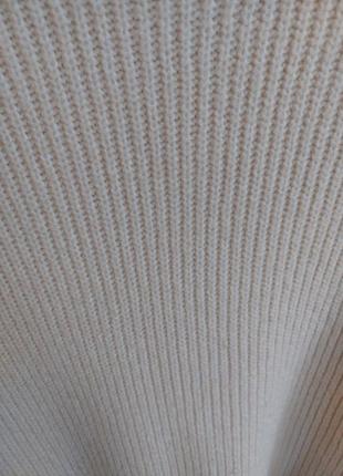 Длинный свитер молочного цвета h&amp;m, m7 фото