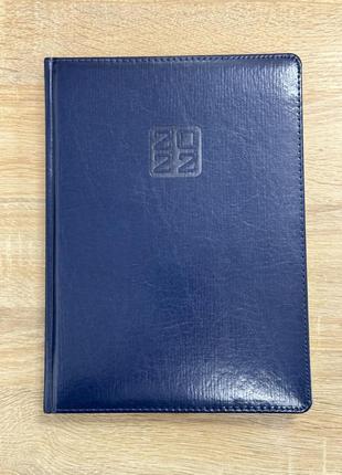Блокнот ежедневник а4 синий датированный на 20223 фото