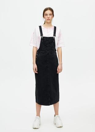 Джинсовый сарафан pull & bear