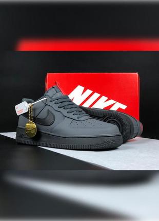 Мужские кроссовки nike air force 1 limited серые