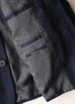 Стильный темно-синий фирменный пиджак m&amp;s 4-5 р5 фото