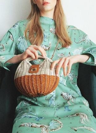 Сукня сатінова, сукня сорочка, сукня в принт зодіаки,сукня zara