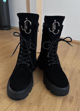 Сапоги 37,5 размер натуральный замш