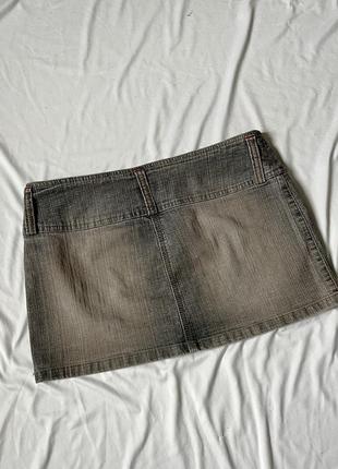 Юбка джинсовая винтаж y2k ретро гранж5 фото