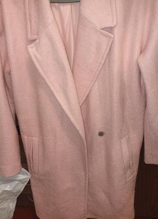 Демисезонное однобортное пальто pinkie collection3 фото