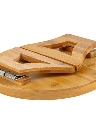 Бамбуковый столик-накладка на подлокотник дивана, 25 см3 фото