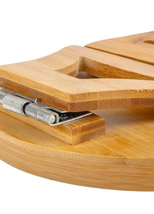 Бамбуковый столик-накладка на подлокотник дивана, 25 см4 фото