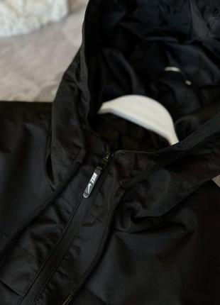 Чоловіча вітровка найк чорна / спортивні куртки від nike на осінь - весну5 фото