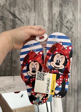 Вьетнамки из minnie mouse вьетнамки с мышкой девчачьи вьетнамки из минные маус Вьетнамки 30-31р