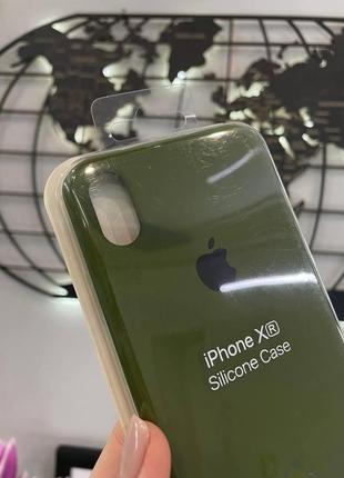 Чохол-накладка silicone case з мікрофіброю для iphone xr,якісний чохол з мікрофіброю для айфон хр2 фото