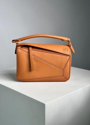 Сумка loewe paula's ibiza puzzle bag in classic calfskin ginger