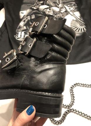 Ботинки женские стильные качественные в байкерском стиле англия6 фото