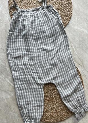 Муслиновый комбинезон на летние 18-24 месяца