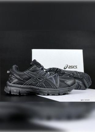 Мужские зимние кроссовки asics gel kahana 8 черные