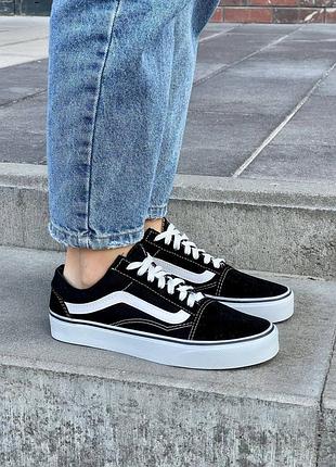 Кроссовки женские vans old skool black