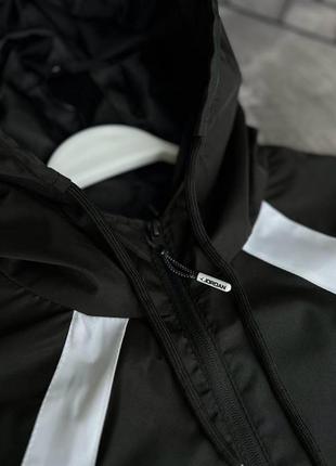 Чоловіча вітровка аір джордан чорна / спортивні куртки jordan осінь - весна4 фото