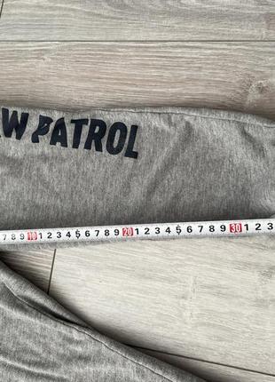 Серые брюки paw patrol штаны на флисе для мальчика утепленные брюки щенячий патруль серые2 фото