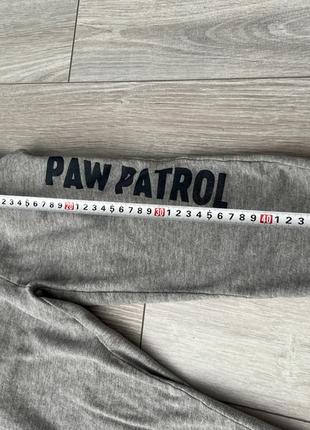 Серые брюки paw patrol штаны на флисе для мальчика утепленные брюки щенячий патруль серые4 фото
