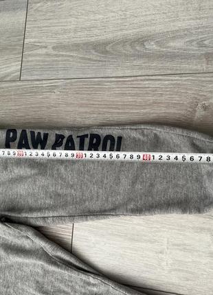 Серые брюки paw patrol штаны на флисе для мальчика утепленные брюки щенячий патруль серые6 фото