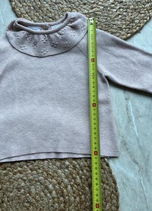 Zara кофточка с воротничком 12-18 месяцев3 фото