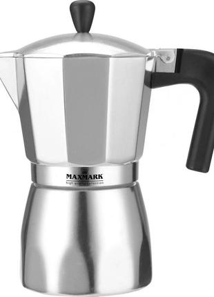 Кофеварка гейзерная maxmark, mk-al3106,  300мл