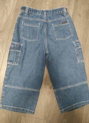 Удлиненные стильные джинсовые шорты для мальчика подростковые2 фото