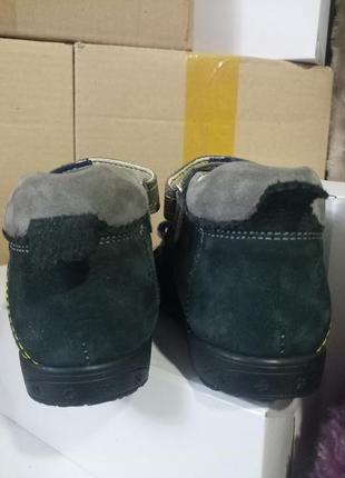 Дитячі сандалі на липучках szamos (сток, м’які, легкі, шкіра, угорщина) #1182