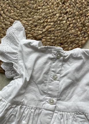 Блузка с вышивкой 9-12 месяцев7 фото