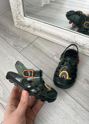 Силиконовые сандалии для мальчика 23р сандалии с динозавром пляжные сандалии резиновые аквашузы1 фото