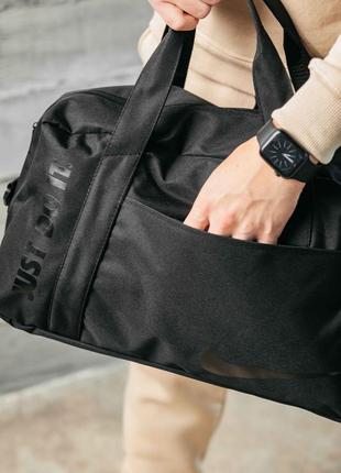 Спортивна сумка nike ego чорна тканинна для тренувань та фітнесу9 фото