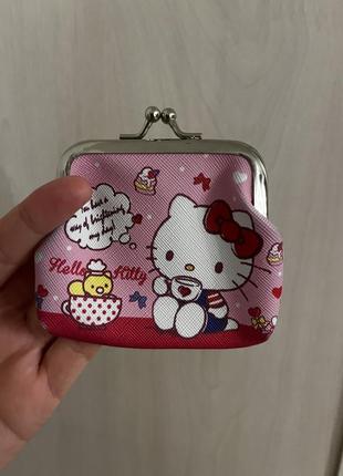 Кошелек hello kitty чаепития розовый кошелек для монет