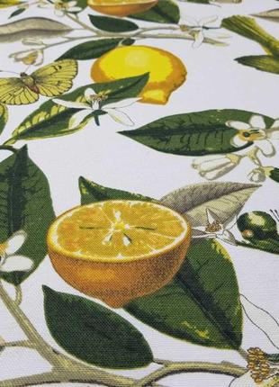 Скатерть с лимонами 110*160 см с водоотталкивающей пропиткой
