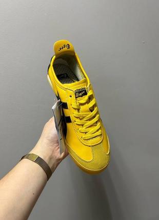 Трендові лімітовані жіночі кросівки asics onitsuka tiger yellow жовті9 фото