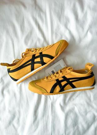Трендовые лимитированные женские кроссовки asics onitsuka tiger yellow жёлтые