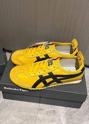 Трендові лімітовані жіночі кросівки asics onitsuka tiger yellow жовті5 фото