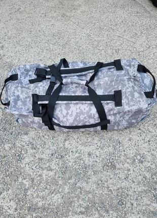 Сумка транспортная баул - рюкзак британка военный непромокаемый 80л акупат