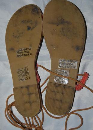Кольорові босоніжки сандалі в етно стилі, босоножки сандали размер 395 фото