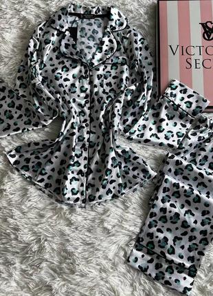 Женская пижама ❤️ victoria's secret  леопардова4 фото