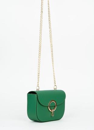 Женская сумка в 2 цветах черная/ зеленая9 фото