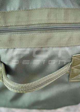 Сумка транспортная баул - рюкзак военный непромокаемый 110л хаки8 фото