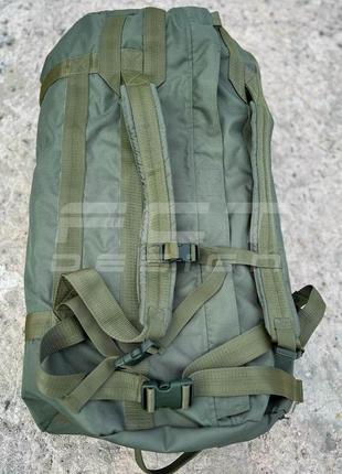 Сумка транспортная баул - рюкзак военный непромокаемый 110л хаки6 фото