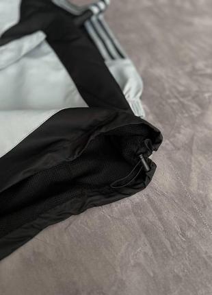 Мужской спортивный костюм adidas черный с серым весенний осенний комплект адидас анорак + штаны демисезонный9 фото