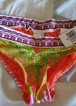 Яркий разноцветный низ купальника-плавки trina turk