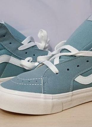 Кеды зимние унисекс vans old school blue мех