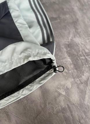 Мужской спортивный костюм adidas серый весенний осенний комплект адидас анорак + штаны демисезонный (b)3 фото