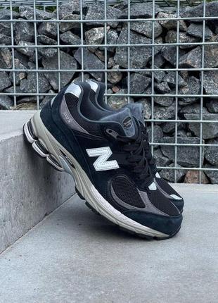 Чоловічі кросівки new balance 2002r замшеві чорні нью беланс весняні осінні (b)1 фото