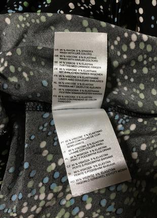 Натуральне трикотажне плаття на запах,принт h&m9 фото