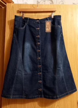 Женская джинсовая юбка деним6 фото