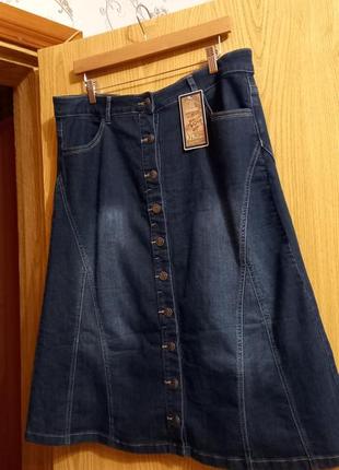 Женская джинсовая юбка деним4 фото
