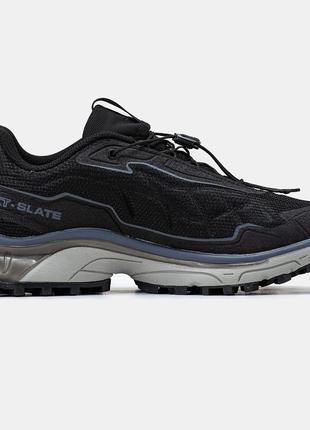 Мужские кроссовки salomon xt-slate black саломон черного цвета3 фото